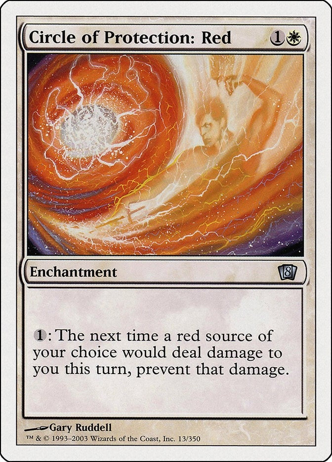 Image for Circle of Protection: Red (13) (8th Edition) - Magic: The Gathering