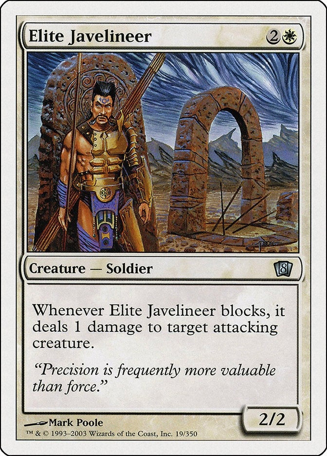 Image for Elite Javelineer (19) (8th Edition) - Magic: The Gathering