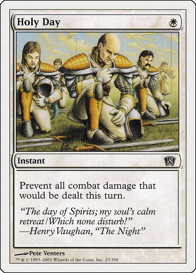 Image for Holy Day (23) (8th Edition) - Magic: The Gathering