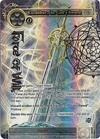 Image for Excalibur, the God's Sword (Full Art) (TTW-097) (The Twilight Wanderer) - Force of Will