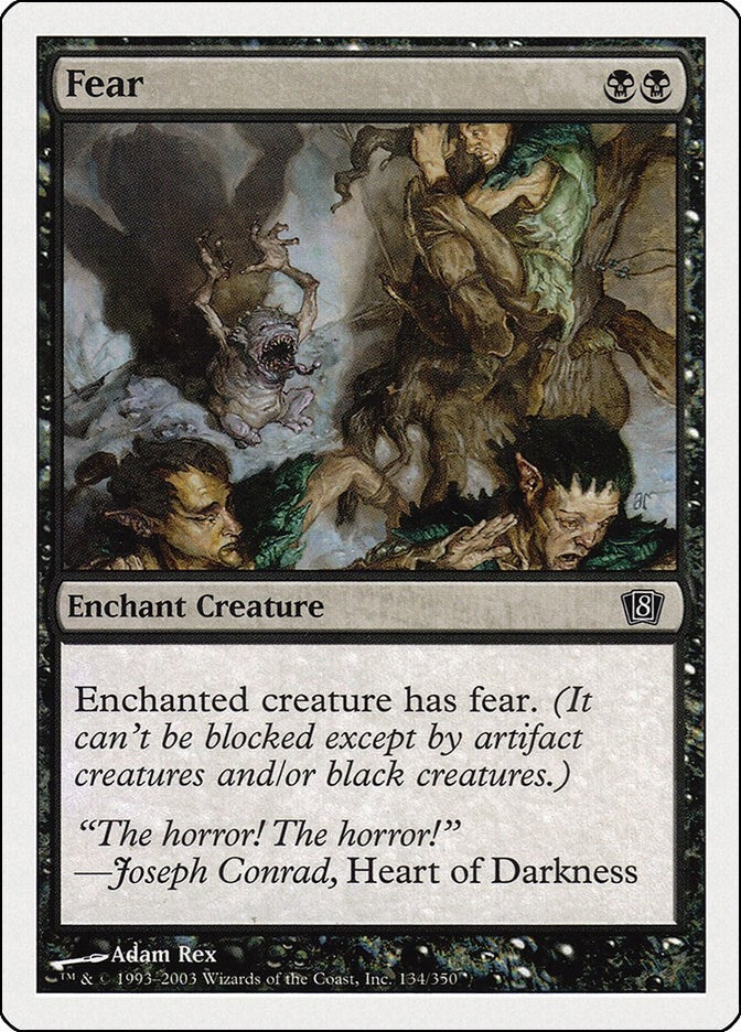 Image for Fear (134) (8th Edition) - Magic: The Gathering