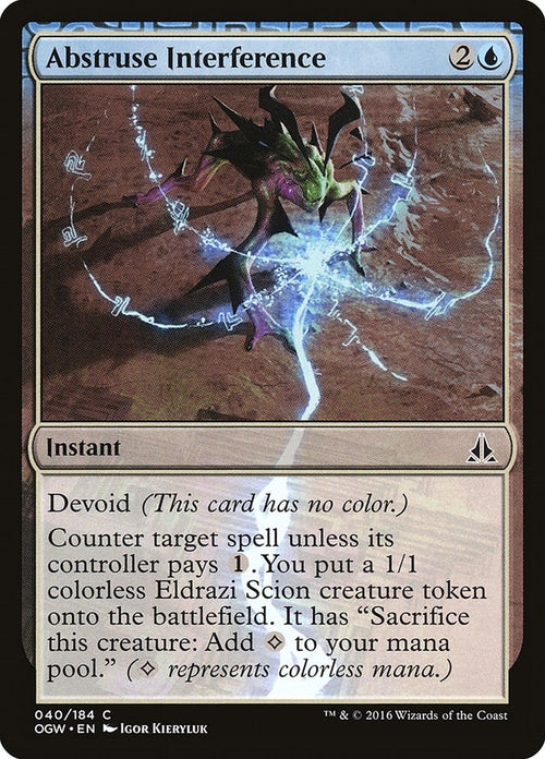Image for Abstruse Interference (40) (Oath of the Gatewatch) - Magic: The Gathering