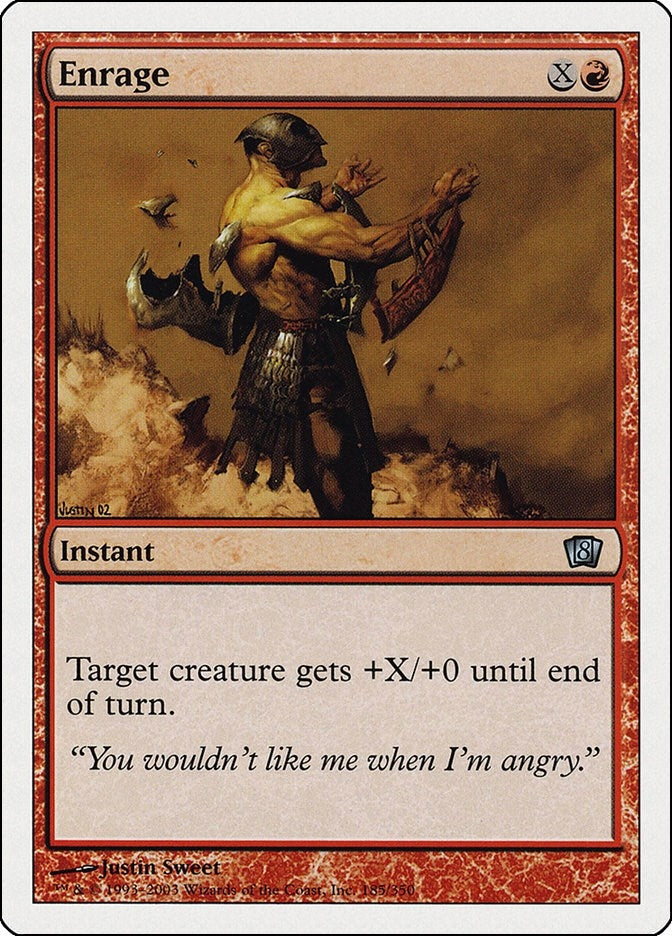 Image for Enrage (185) (8th Edition) - Magic: The Gathering