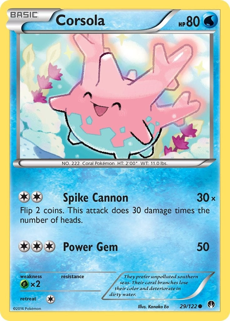 Image for Corsola (29/122) (BKP) - Pokemon