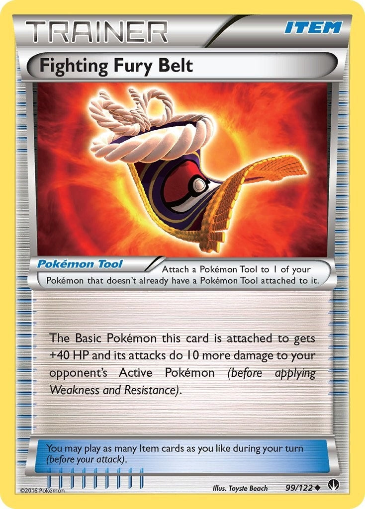 Image for Fighting Fury Belt (99/122) (BKP) - Pokemon