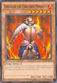 Image for Thestalos the Firestorm Monarch (SR01-EN008) (SR01) - YuGiOh