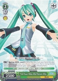 Image for "Full Power Mikku Miku"Hatsune Miku (TD) (PD/S22-TE12 TD) (Hatsune Miku -Project DIVA- f) - Weiss Schwarz