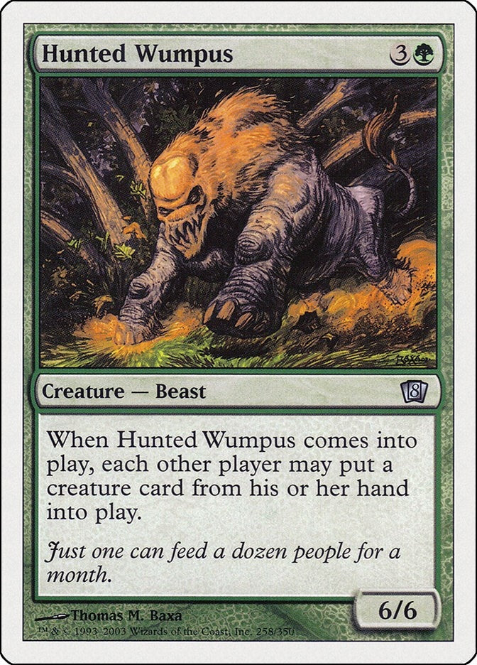 Image for Hunted Wumpus (258) (8th Edition) - Magic: The Gathering
