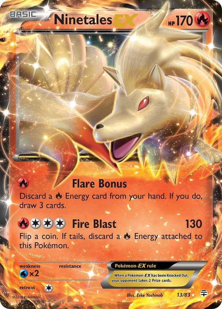 Image for Ninetales EX (13/83) (GEN) - Pokemon