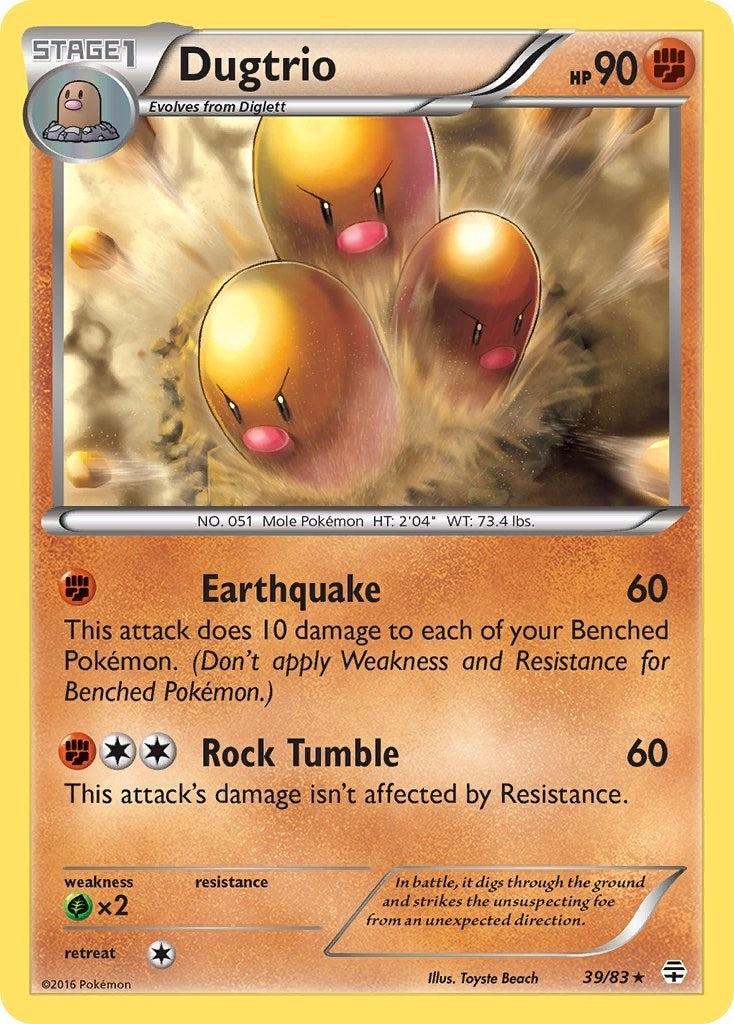 Image for Dugtrio (39/83) (GEN) - Pokemon