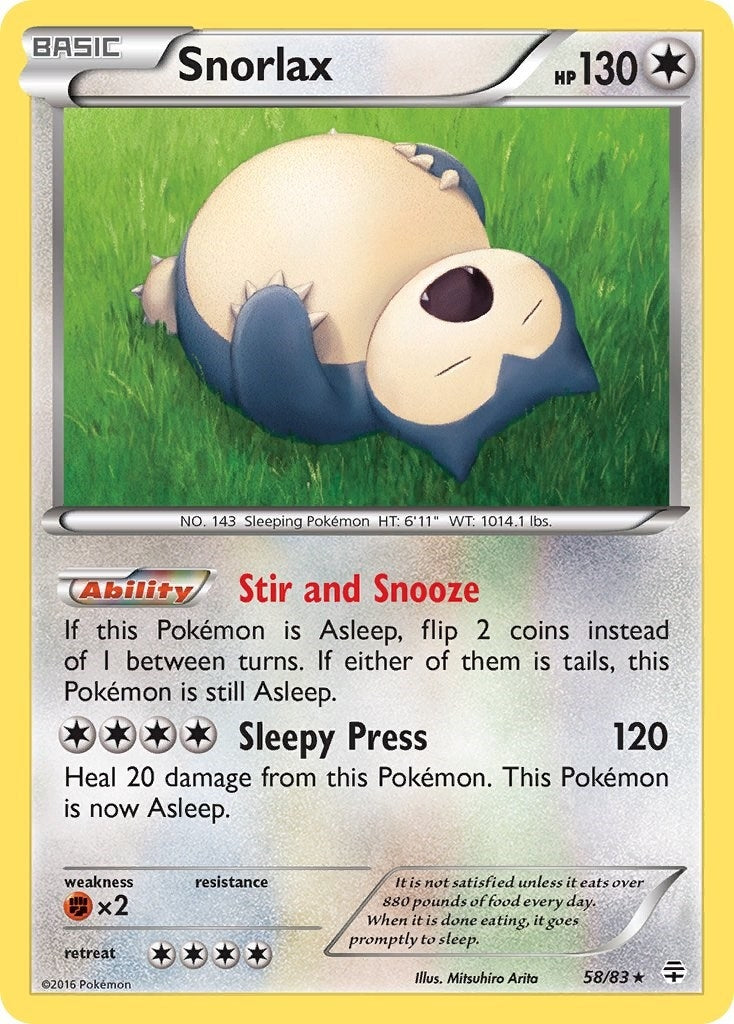 Image for Snorlax (58/83) (GEN) - Pokemon