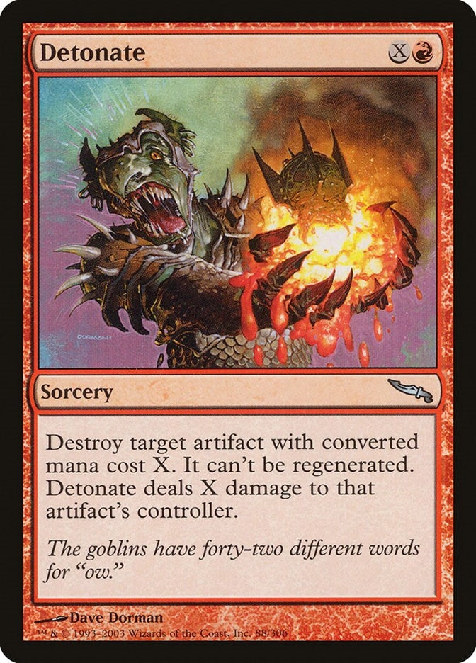 Image for Detonate (88) (Mirrodin) - Magic: The Gathering