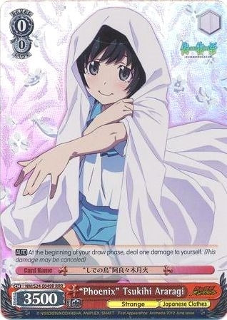 Image for "Phoenix" Tsukihi Araragi (RRR) (NM/S24-E049R) (NISEMONOGATARI) - Weiss Schwarz