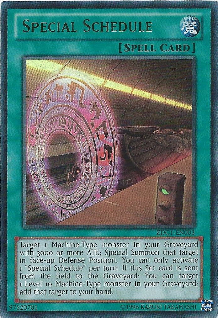Image for Special Schedule (ZDC1-EN003) (ZEXEU) - YuGiOh