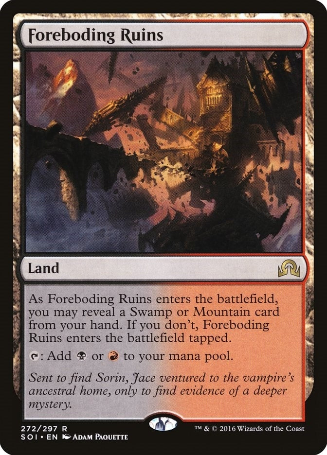 Image for Foreboding Ruins (272) (Shadows over Innistrad) - Magic: The Gathering