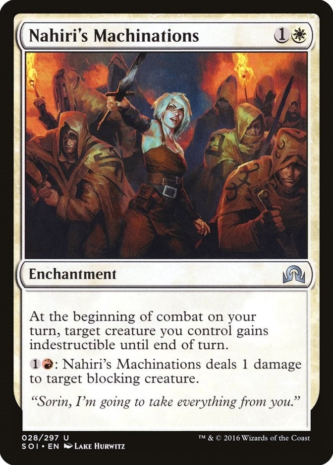 Image for Nahiri's Machinations (28) (Shadows over Innistrad) - Magic: The Gathering