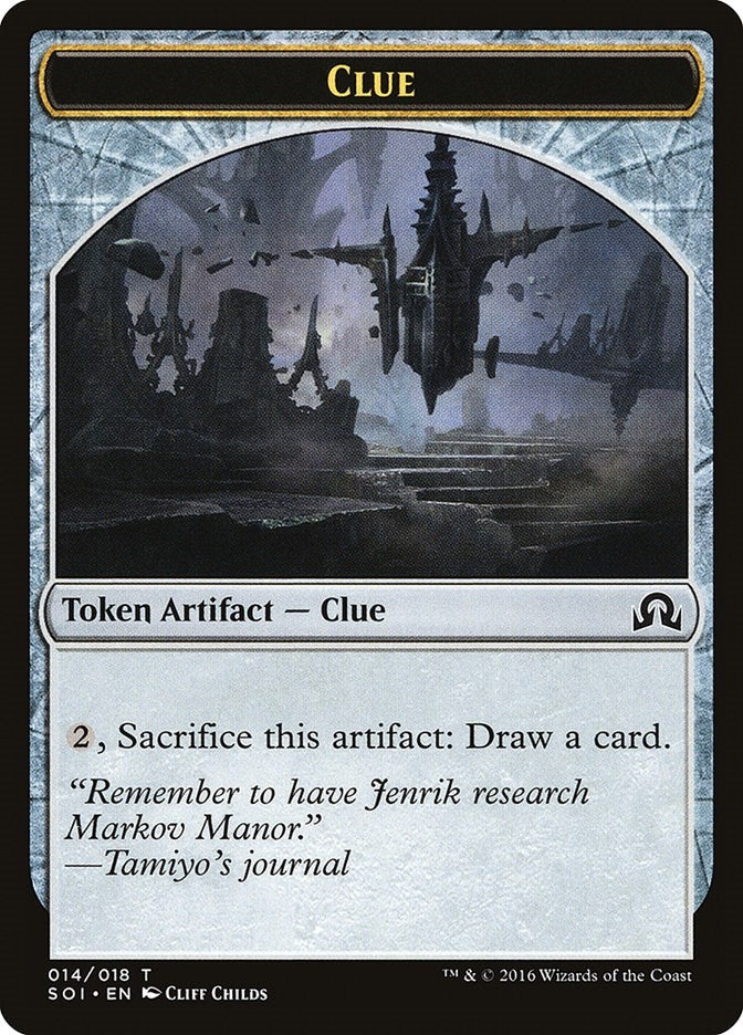 Image for Clue Token (014) (14) (Shadows over Innistrad) - Magic: The Gathering