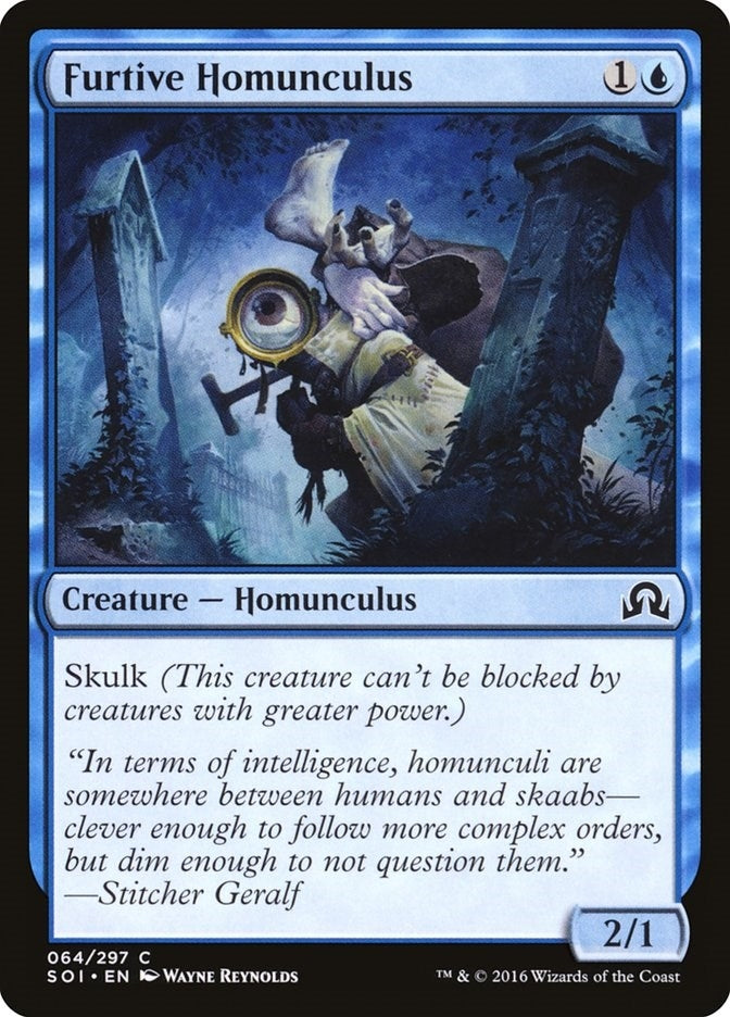 Image for Furtive Homunculus (64) (Shadows over Innistrad) - Magic: The Gathering