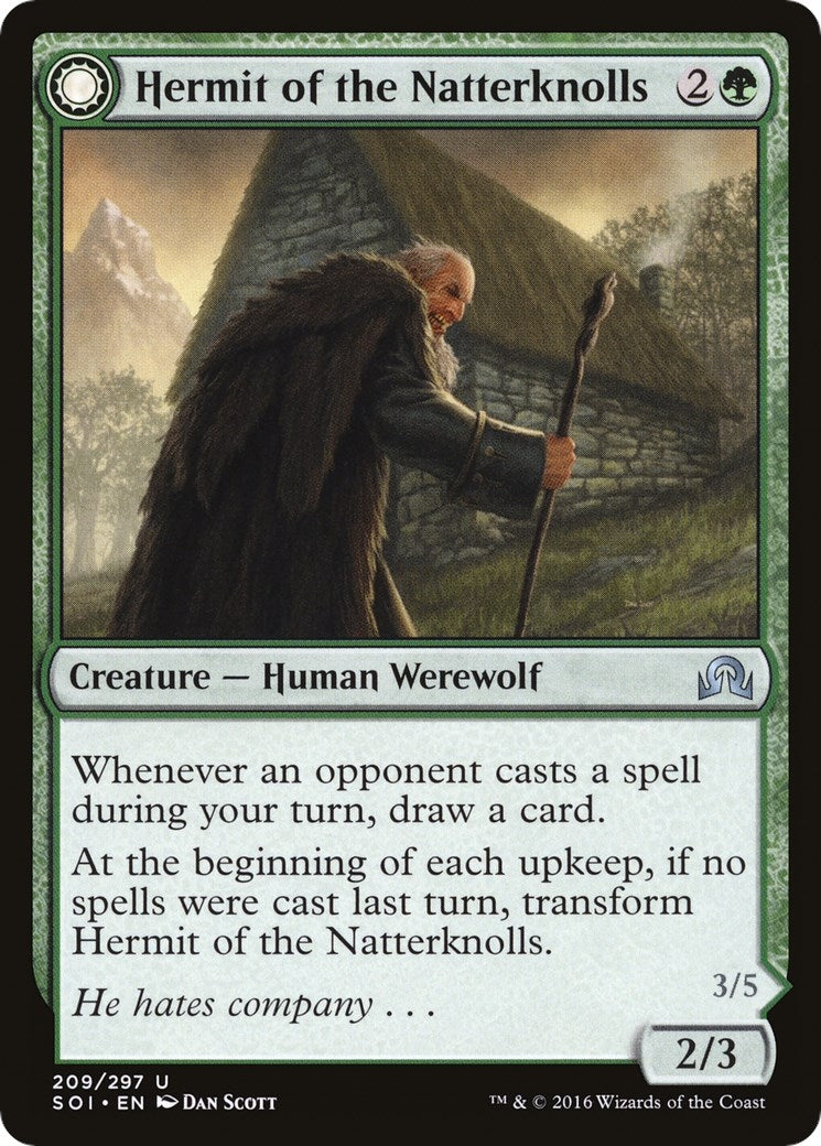 Image for Hermit of the Natterknolls (209) (Shadows over Innistrad) - Magic: The Gathering