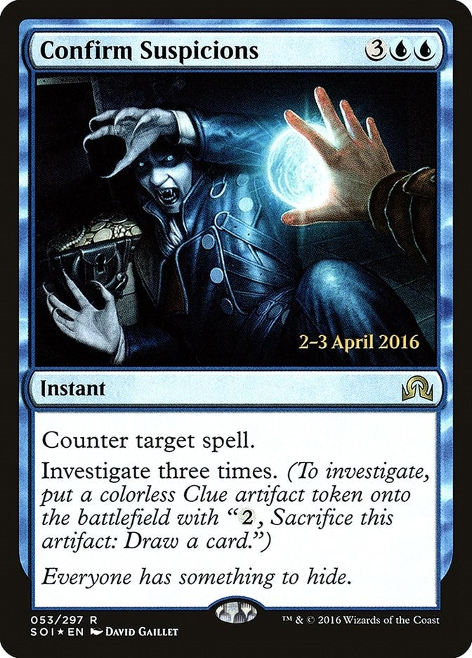Image for Confirm Suspicions (53) (Prerelease Cards) - Magic: The Gathering