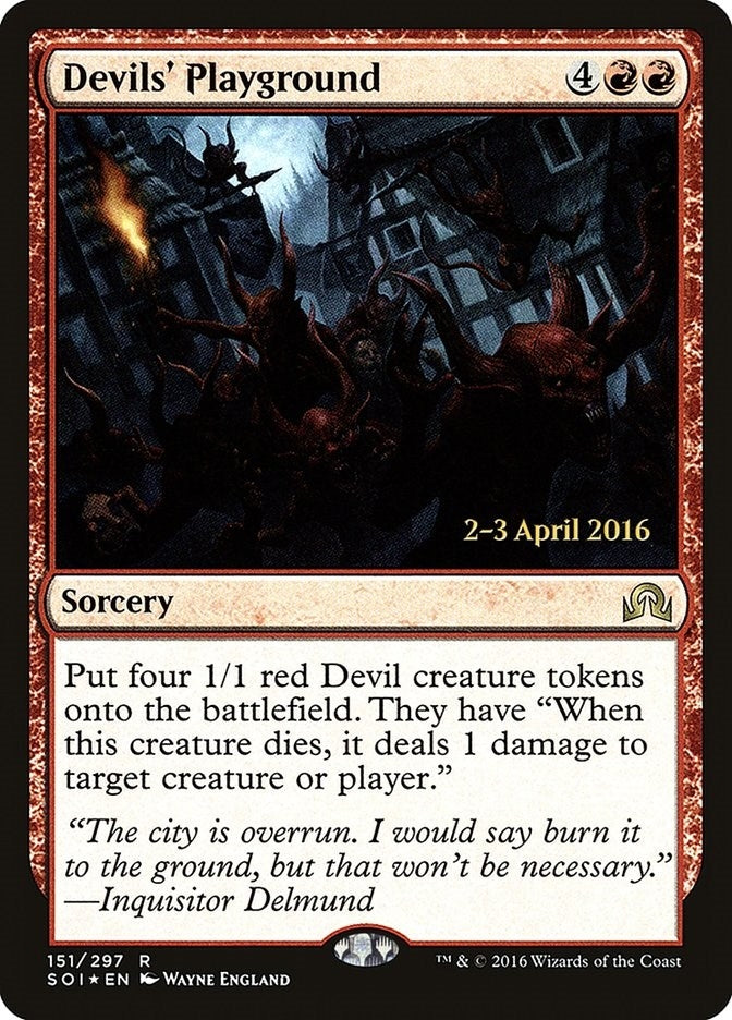 Image for Devils' Playground (151) (Prerelease Cards) - Magic: The Gathering