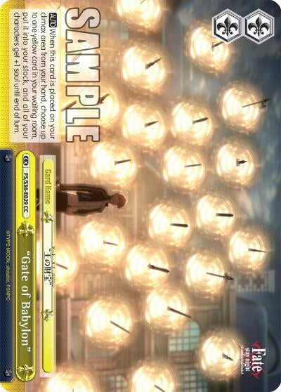 Image for "Gate of Babylon" (FS/S36-E029 CC) (Fate/stay night [Unlimited Blade Works] Vol. II) - Weiss Schwarz
