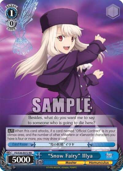 Image for "Snow Fairy" Illya (FS/S36-E072 RR) (Fate/stay night [Unlimited Blade Works] Vol. II) - Weiss Schwarz