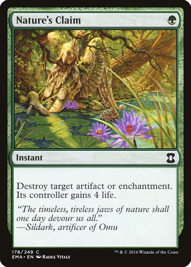 Image for Nature's Claim (178) (Eternal Masters) - Magic: The Gathering