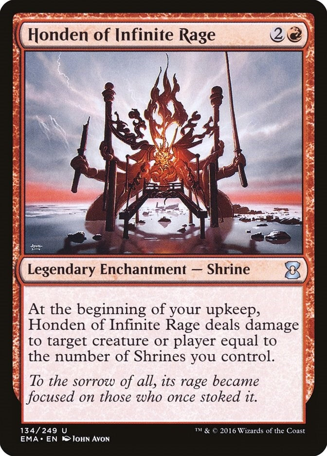 Image for Honden of Infinite Rage (134) (Eternal Masters) - Magic: The Gathering
