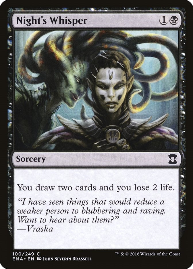 Image for Night's Whisper (100) (Eternal Masters) - Magic: The Gathering