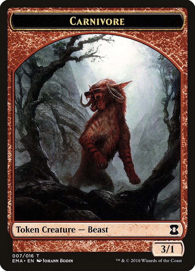 Image for Carnivore Token (7) (Eternal Masters) - Magic: The Gathering