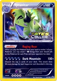 Image for Tyranitar - XY130 (Prerelease) [Staff] (XY130) (PR) - Pokemon