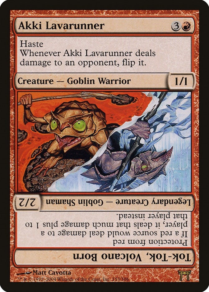 Image for Akki Lavarunner // Tok-Tok, Volcano Born (153) (Champions of Kamigawa) - Magic: The Gathering