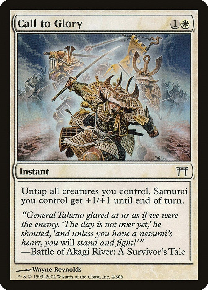 Image for Call to Glory (4) (Champions of Kamigawa) - Magic: The Gathering