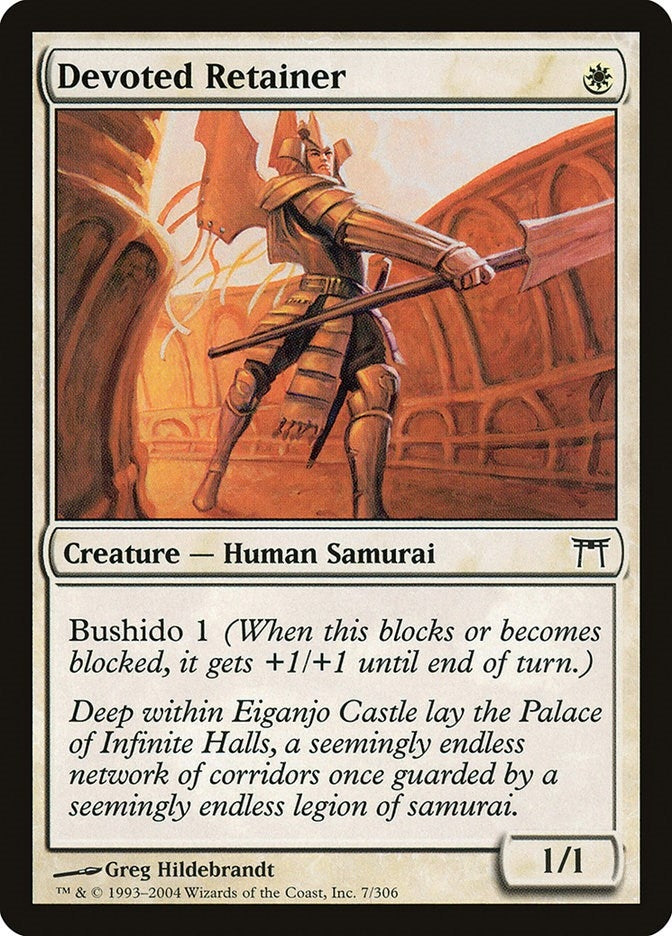 Image for Devoted Retainer (7) (Champions of Kamigawa) - Magic: The Gathering