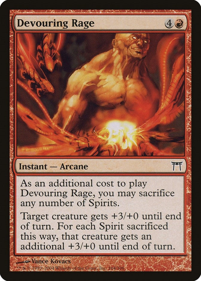 Image for Devouring Rage (164) (Champions of Kamigawa) - Magic: The Gathering