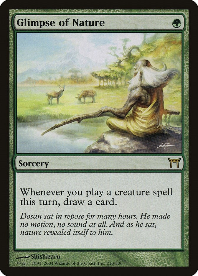 Image for Glimpse of Nature (210) (Champions of Kamigawa) - Magic: The Gathering