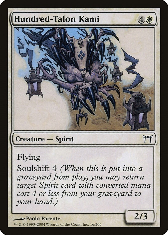 Image for Hundred-Talon Kami (16) (Champions of Kamigawa) - Magic: The Gathering