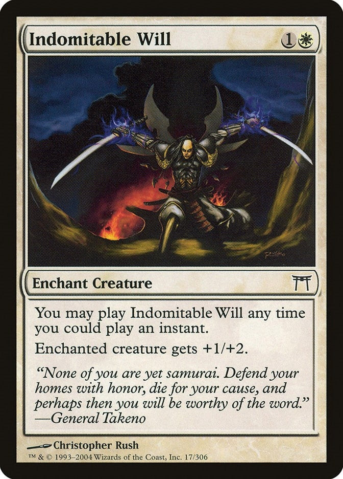 Image for Indomitable Will (17) (Champions of Kamigawa) - Magic: The Gathering