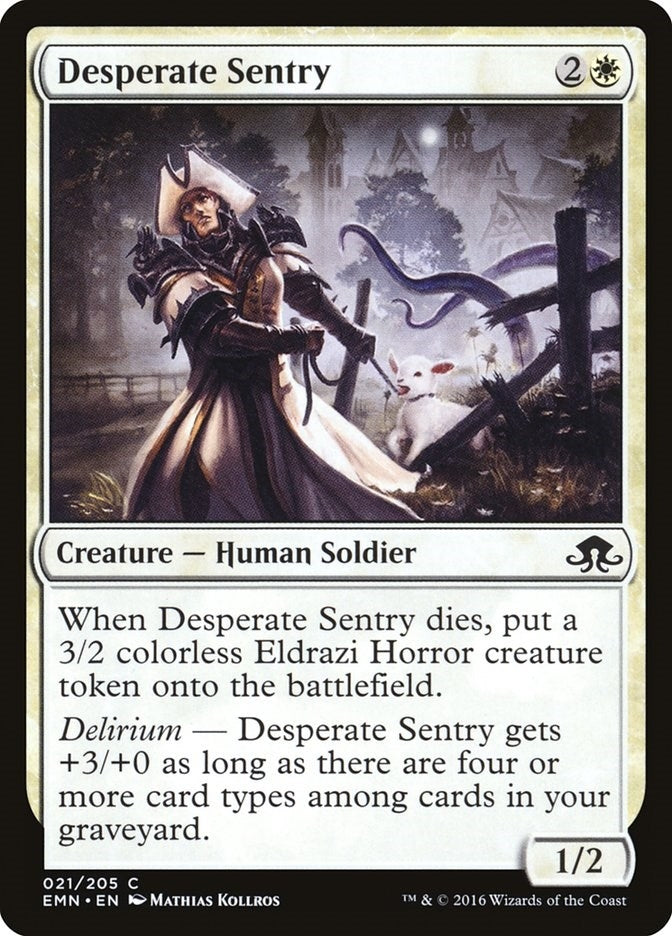 Image for Desperate Sentry (21) (Eldritch Moon) - Magic: The Gathering