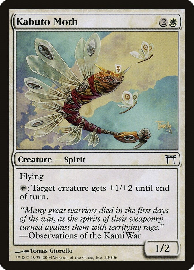 Image for Kabuto Moth (20) (Champions of Kamigawa) - Magic: The Gathering