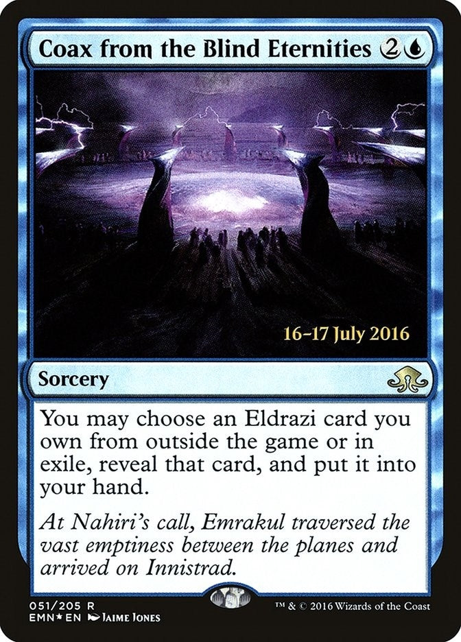 Image for Coax from the Blind Eternities (51) (Prerelease Cards) - Magic: The Gathering