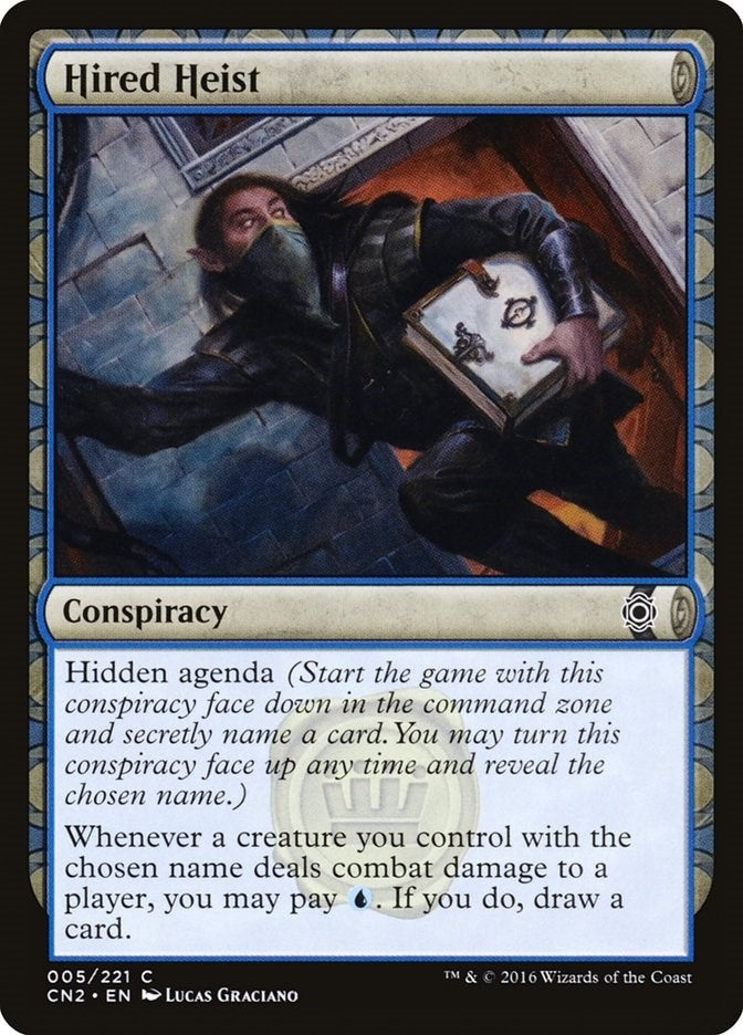 Image for Hired Heist (5) (Conspiracy: Take the Crown) - Magic: The Gathering