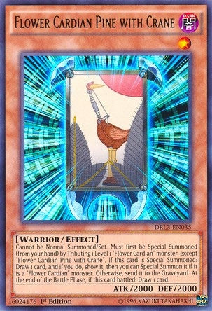 Image for Flower Cardian Pine with Crane (DRL3-EN035) (DRL3) - YuGiOh