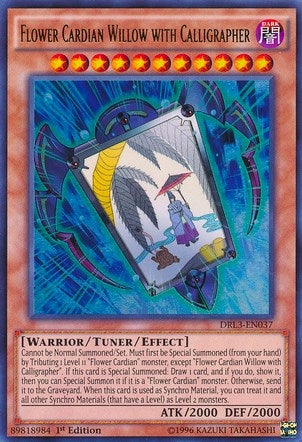 Image for Flower Cardian Willow with Calligrapher (DRL3-EN037) (DRL3) - YuGiOh