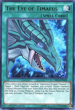 Image for The Eye of Timaeus (DRL3-EN045) (DRL3) - YuGiOh