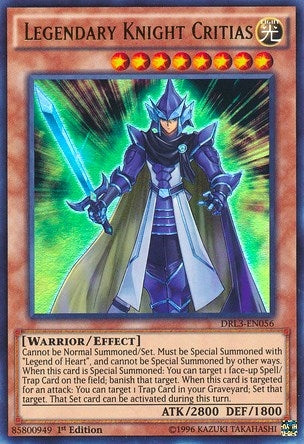 Image for Legendary Knight Critias (DRL3-EN056) (DRL3) - YuGiOh