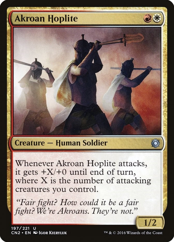 Image for Akroan Hoplite (197) (Conspiracy: Take the Crown) - Magic: The Gathering