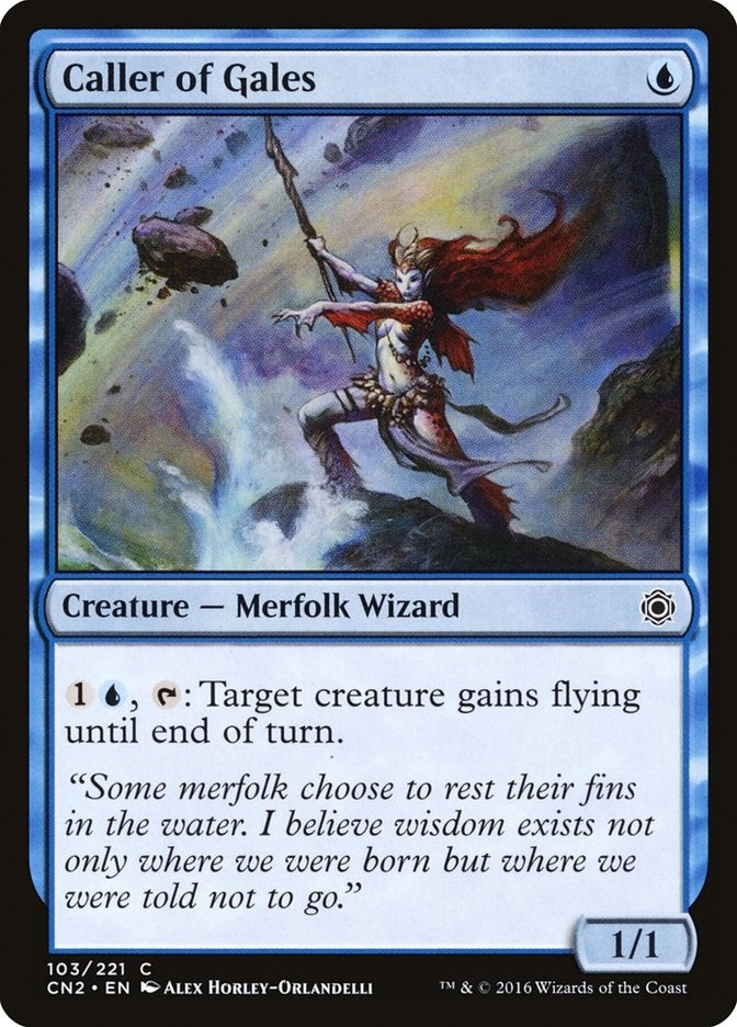 Image for Caller of Gales (103) (Conspiracy: Take the Crown) - Magic: The Gathering