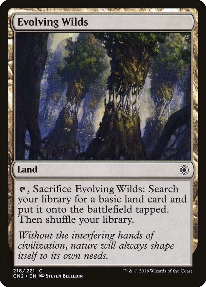 Image for Evolving Wilds (218) (Conspiracy: Take the Crown) - Magic: The Gathering